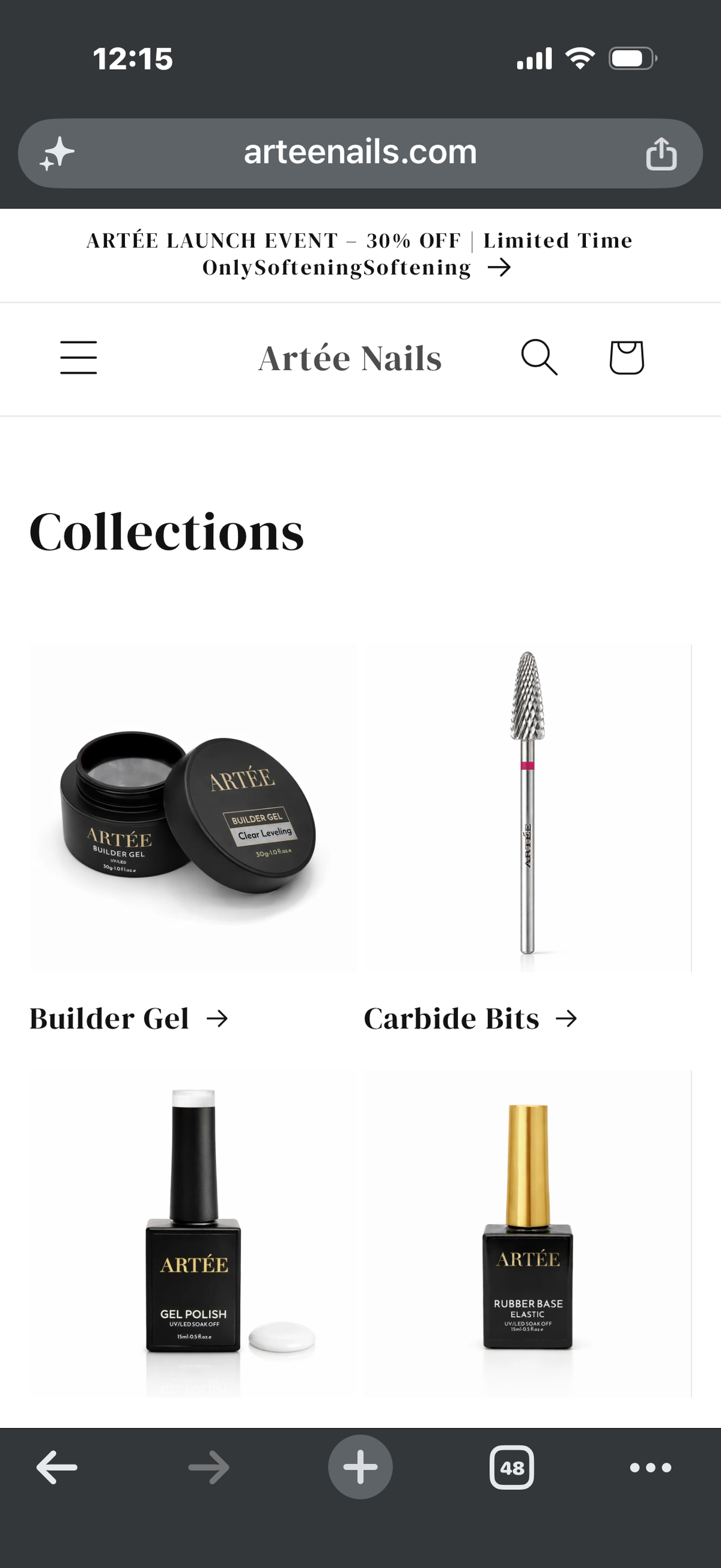 ARTÉE Builder Gel - Lavender Sparkle-Medium Viscosity for Nails Extensions & Overlays