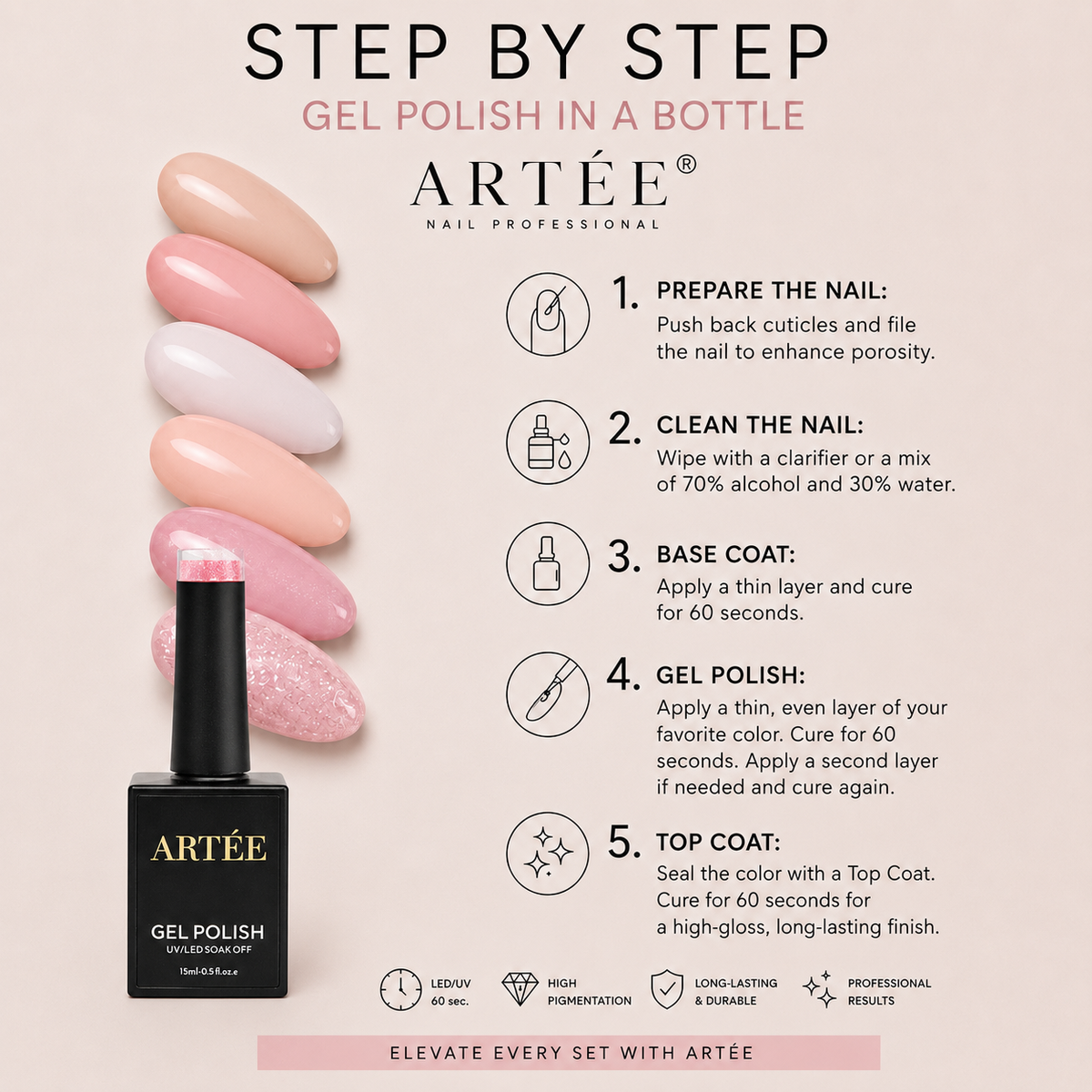 ARTÉE Gel Polish - High Pigmentation - Toffee Brown