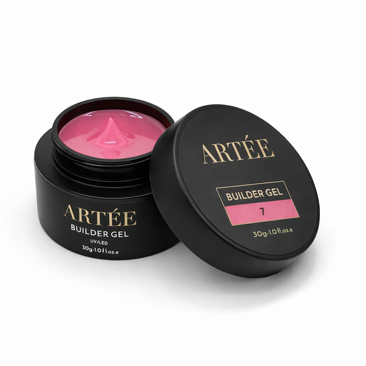 ARTÉE Builder Gel - Hot Pink-Medium Viscosity for Nails Extensions & Overlays