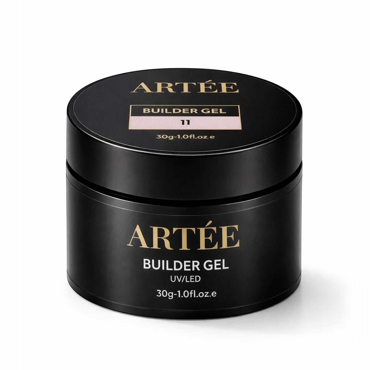 ARTÉE Builder Gel - Rose Sparkle-Medium Viscosity for Nails Extensions & Overlays